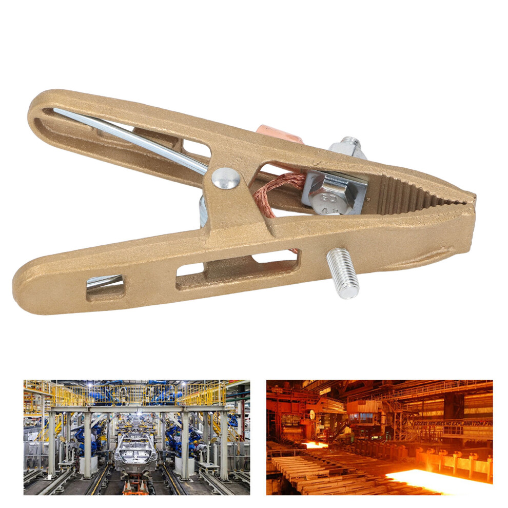 500A Brass A-Shaped Ground Clamp For Mig/Mma/Tig Welding 7901359123217