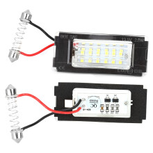 12V 18-SMD Weiße LED-Kfz-Kennzeichenbeleuchtung für MINI Cooper R56 R57 R58 R59