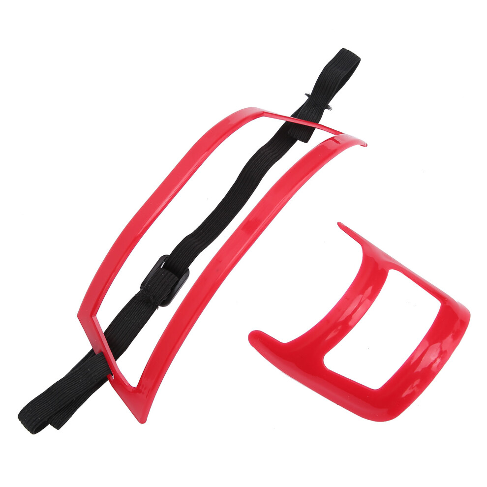 Red Plastic Beard Neckline Shaving Template Set For Men