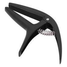 Capotasto per chitarra in lega di zinco gel di silice 10x10cm nero
