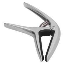 Zinc Alloy Acoustic Guitar Capo Sliver 10x10cm Silica Gel Clamp