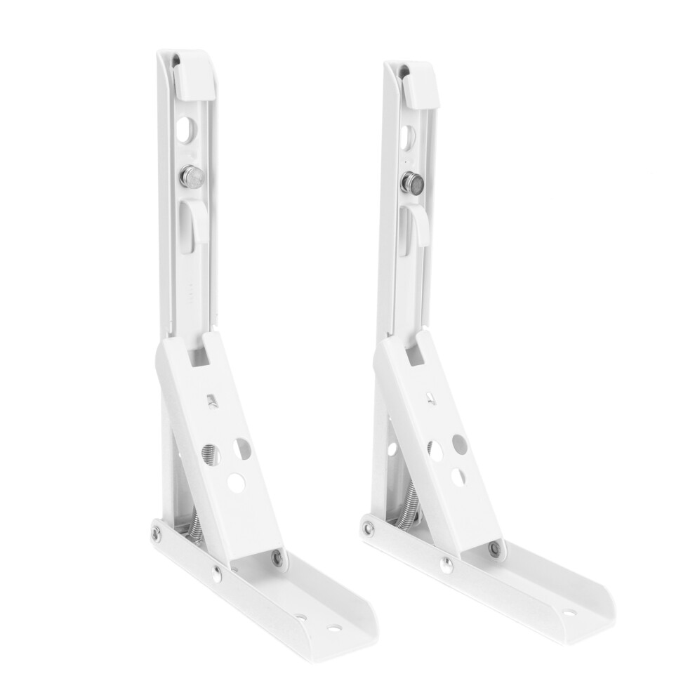 2Pcs Folding Shelf Brackets, Cold Rolled Steel, 0.5Kg Load 9371359126248