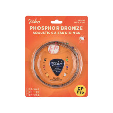 Durable Ziko 6-Piece Acoustic Guitar Strings - Colorful & Long-lasting