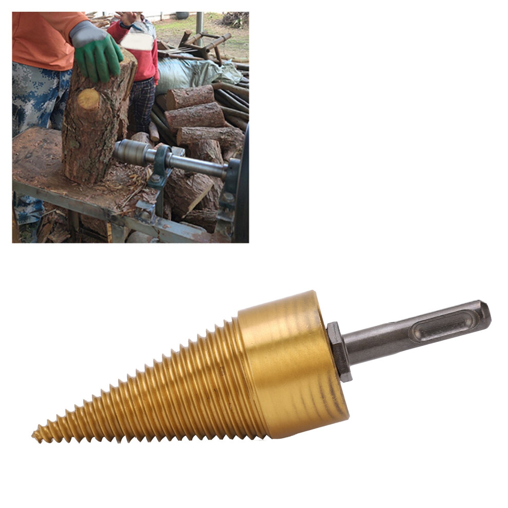 42Mm Ti Plated Twist Firewood Splitter Drill Bit, 145Mm 8701359129061