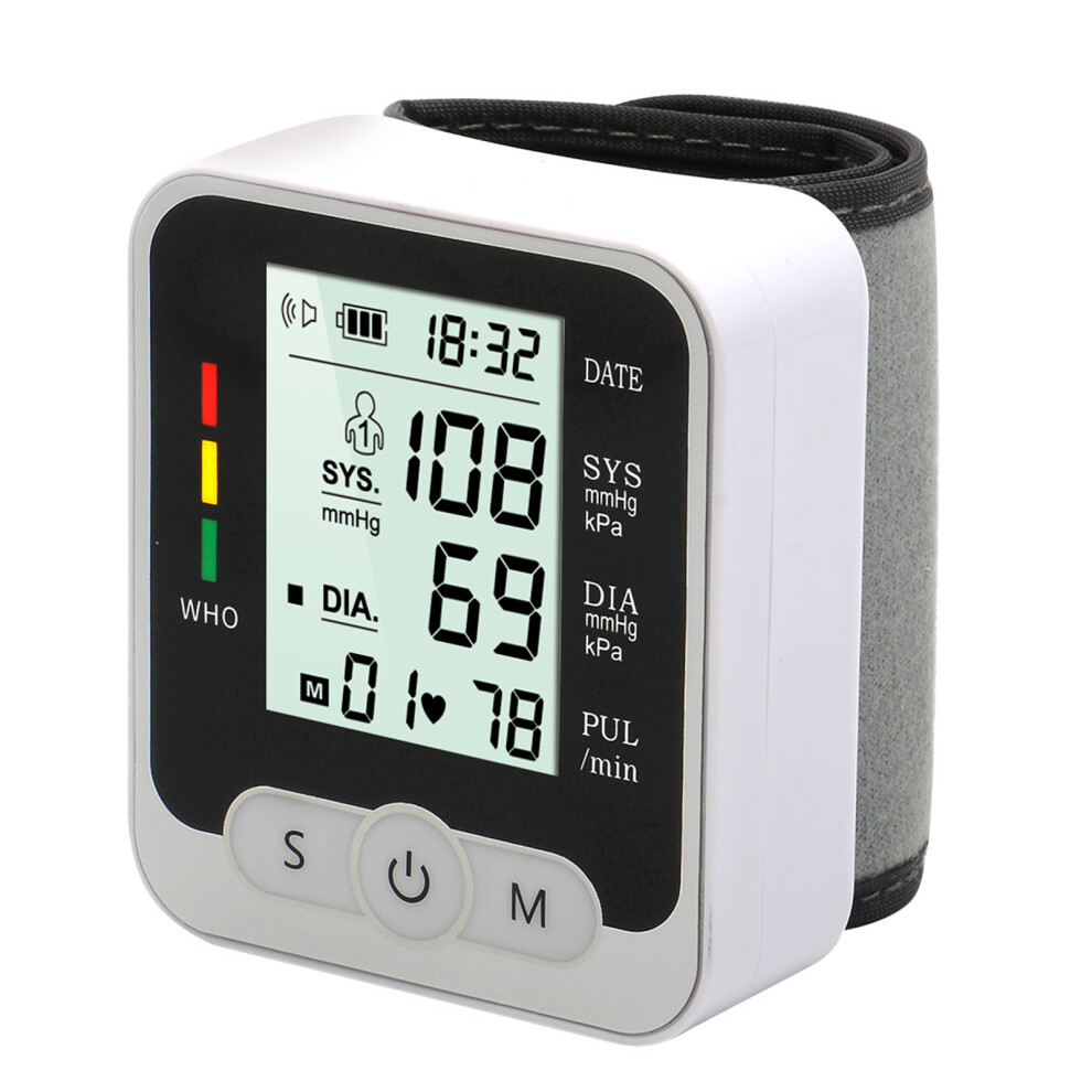 Portable Digital Wrist Blood Pressure Monitor, Accurate & Compact