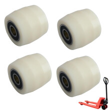 Nylon Forklift Casters 4-Pack 80 X 70 Mm Ball Bearing For Pallet Trucks Transport Trucks