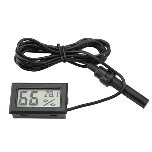 Tragbares LCD-Temperatur- und Feuchtigkeitsüberwachungssystem mit externem Sensor 1