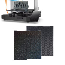 Double-Sided PET Carbon Fiber 256x268mm 3D Printer Build Plate for Kobra 3