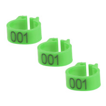 100 Stück grüne 8MM Vogel Beinringe Ringe für Taube Pfaue Kennzeichnung