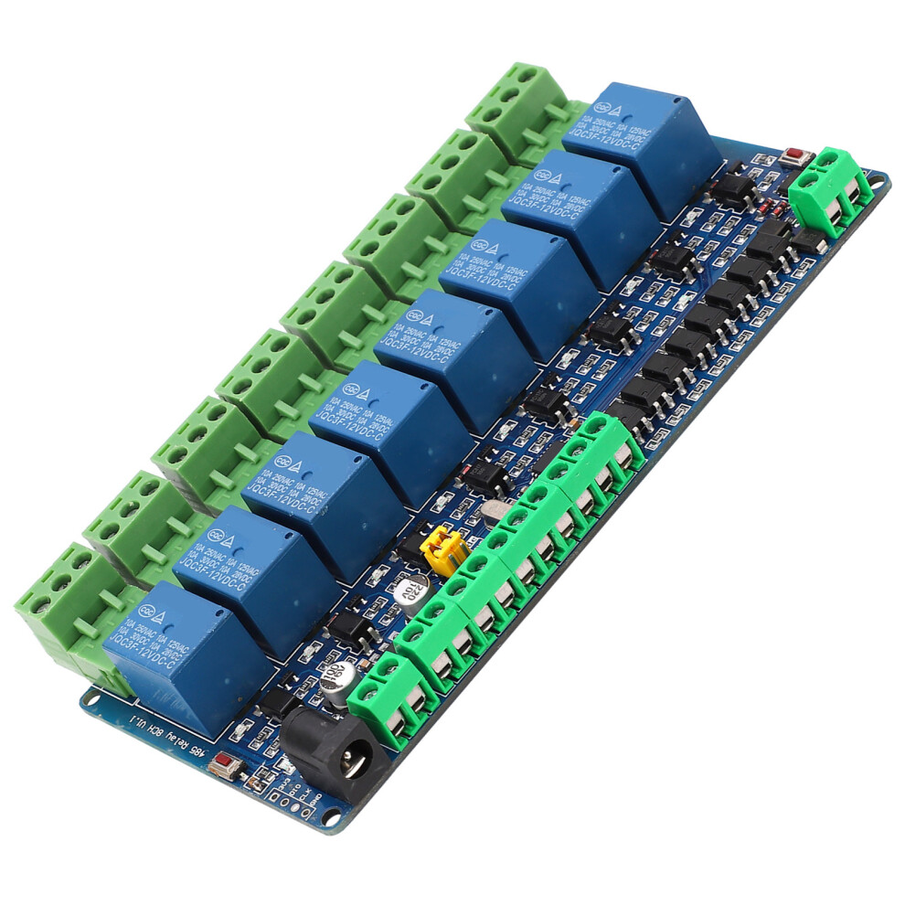 8 Channel Relay Module 12V Rs485 Ttl For Smart Home 14.3X6.7cm 4121359134089