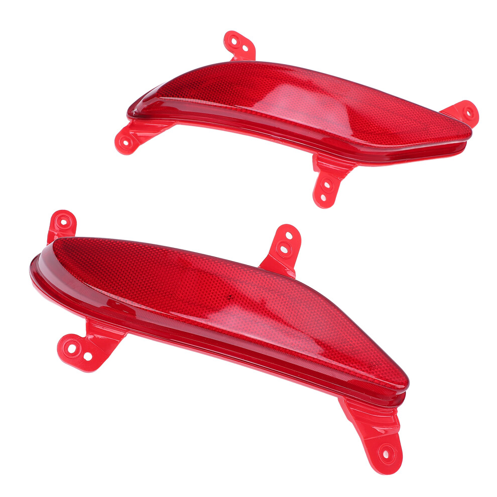 Left+ Right Rear Bumper Reflector 92406-2W200 For Hyundai Santa Fe Sport 2013-16 Red 7901359137047