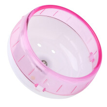 Pink Plastic Silence Running Wheel for Small Hamsters 11.5cm