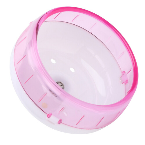 Pink Plastic Silence Running Wheel for Small Hamsters 11.5cm