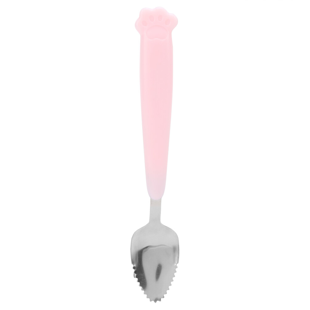 Stainless Steel Baby Spoons With Silicone Handle, 15 X 2.5Cm Pink