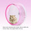 Pink Plastic Silence Running Wheel for Small Hamsters 11.5cm 5