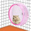 Pink Plastic Silence Running Wheel for Small Hamsters 11.5cm 4