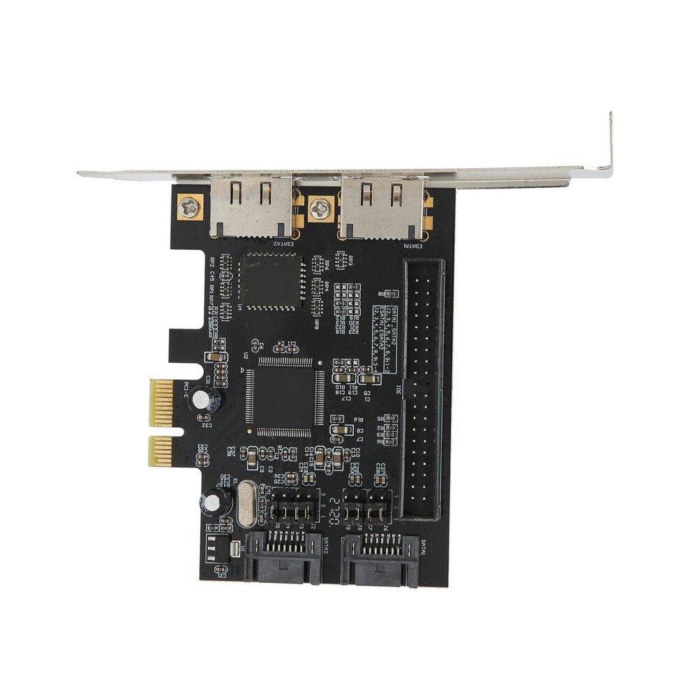 Pcie To Sata Esata Ide Pcb Converter Card With Driver Cd For Computer Pcs Black 4611359138076