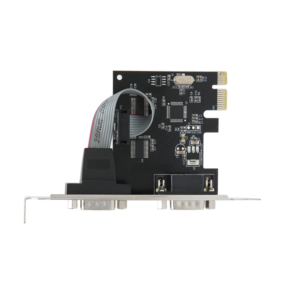 Pcie 2-Port Serial Card Rs232 9Pin Wch382l For Windows Linux Os X 6941359138089