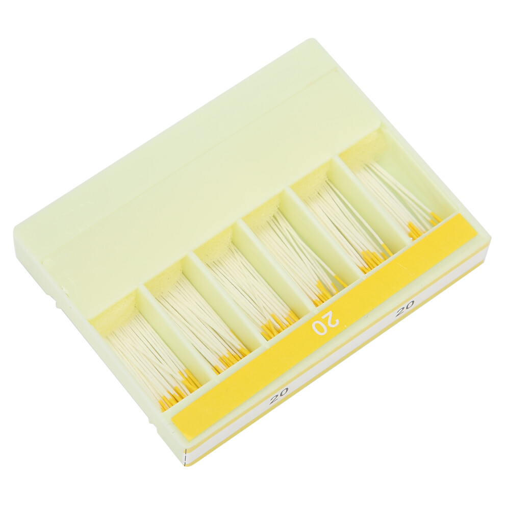 200 PCS Root Canal Dental Absorbent Paper Points - 20# Yellow Color