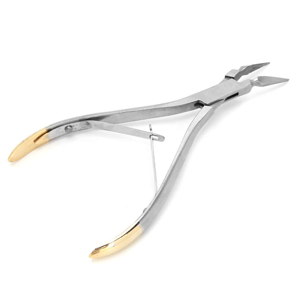 Stainless Steel Dental Extraction Forceps for Root Fragment Removal