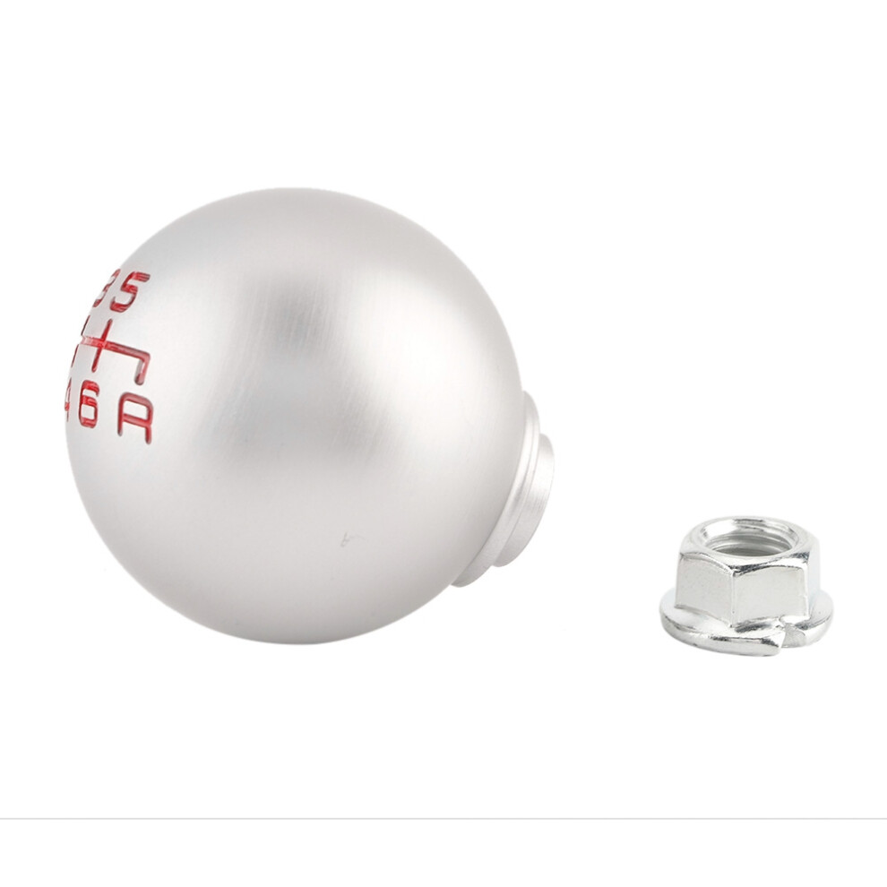 Aluminum Gear Shifter Knob For Manual Cars 6 Speed Sleek Ball Head Design 8201359140368