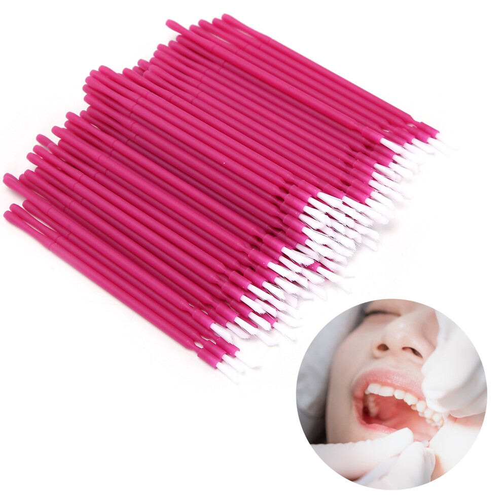 Purple Ultrafine Dental Applicator 100 Pack Bendable Disposable Micro Brushes