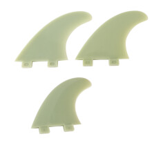 3pcs Jade Nylon Glass Fiber Surfboard Fins for Longboard Tail