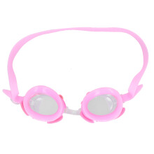 Kinder-Schwimmbrille in pink mit verstellbarem Krabben-Design, Antibeschlag, 14 cm Rahmen