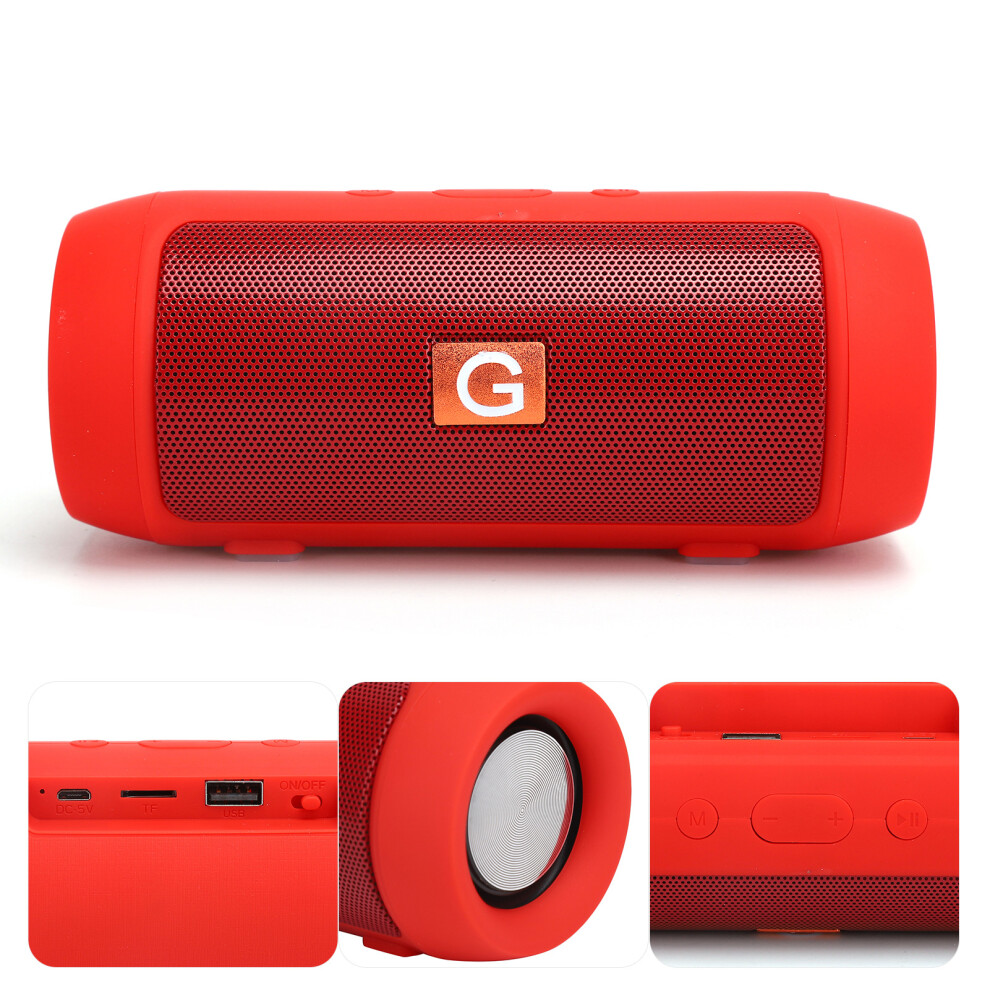 Wireless Portable Bluetooth Speaker With 400Mah Battery Red 7621359142680