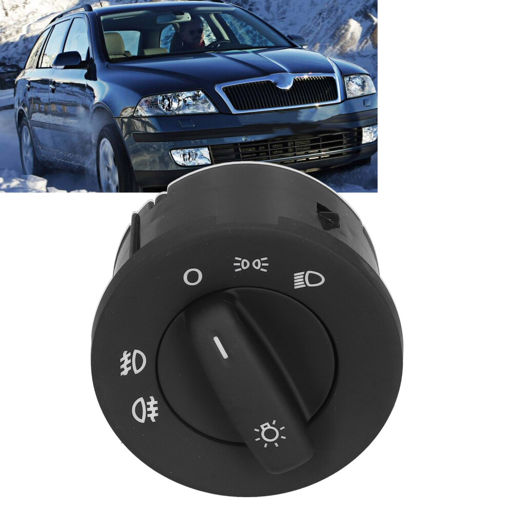 Car Headlight Fog Lamp Switch 1Z0941431e For Octavia Ii Abs Black 8721359143263