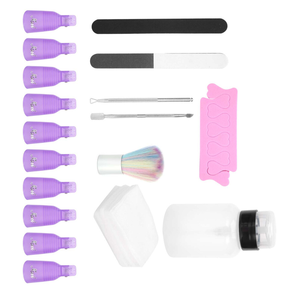 Professional Acrylic Nail Polish Remover & Cuticle Pusher Kit