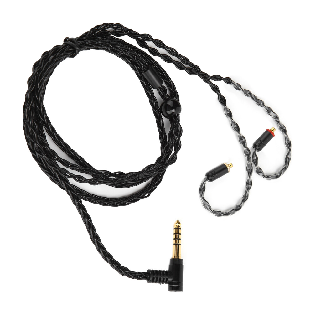 4.4Mm Mmcx Earphone Cable Replacement For Se215, Se535, Se846, Ue900, Black 4681359145213