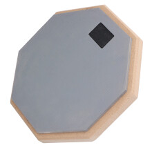 Dumb Drum Pad 8 Inch Wooden Practice Pad Non-Slip Gray