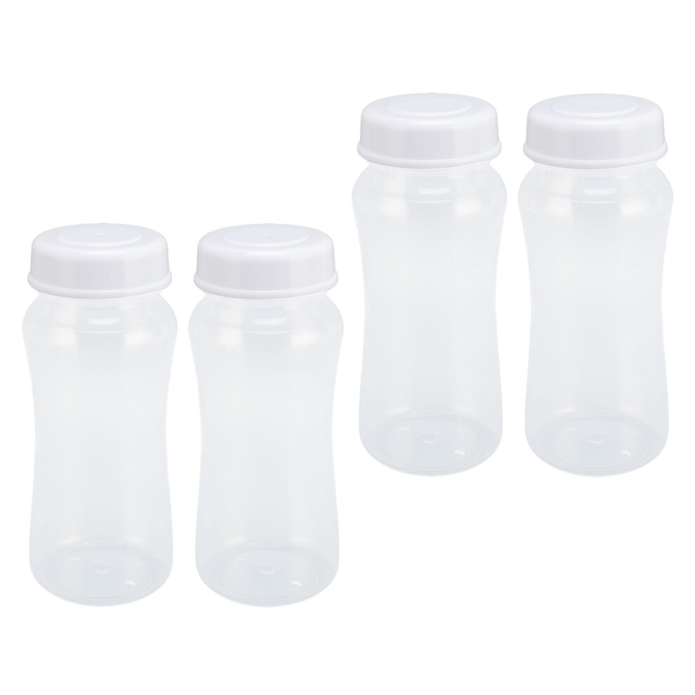 8 Pcs 300ml Reusable Milk Storage Bottles, Wide Neck, Leak-Proof