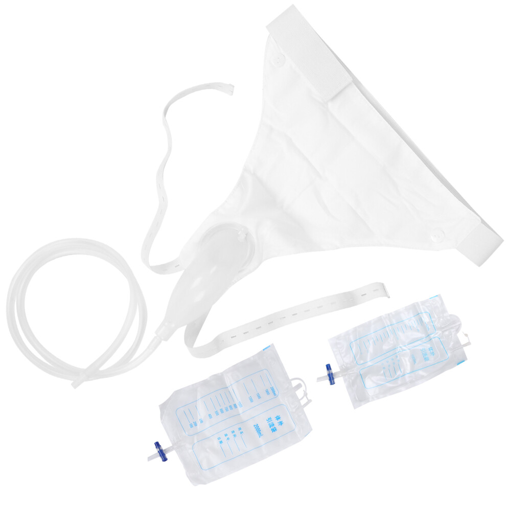 Elderly Silicone Urine Collector Men Male 1000ML/2000ML, Washable & Leakproof