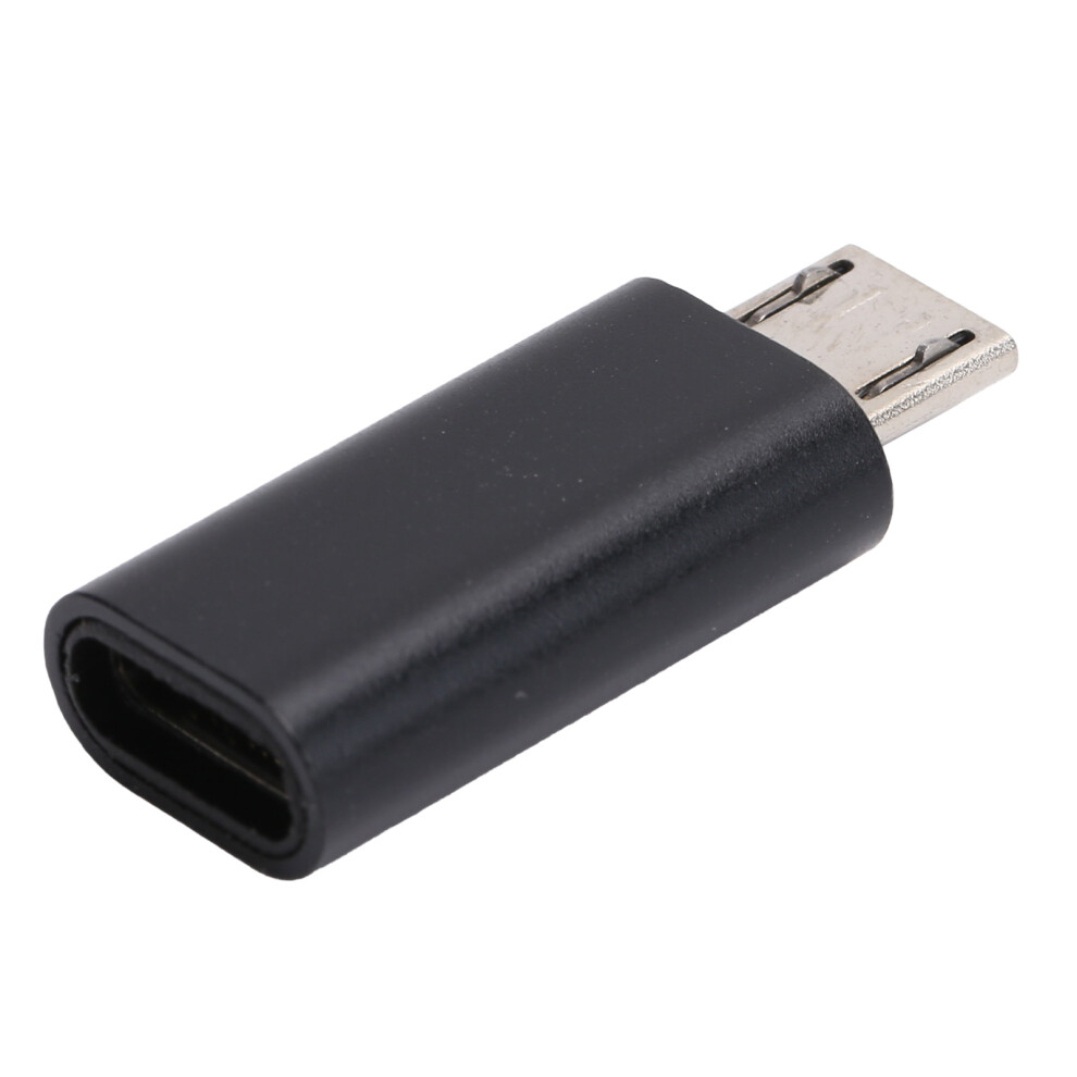 Typec To Micro Male Usb Adapter Converter Data Cable For Mobile Black 4311359147275