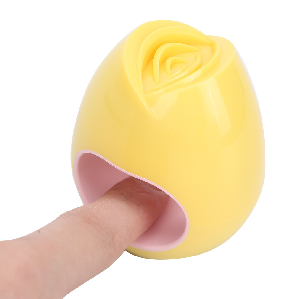 Yellow Nail Curing Machine Uv Gel Dryer Single Finger Portable Lamp Manicure