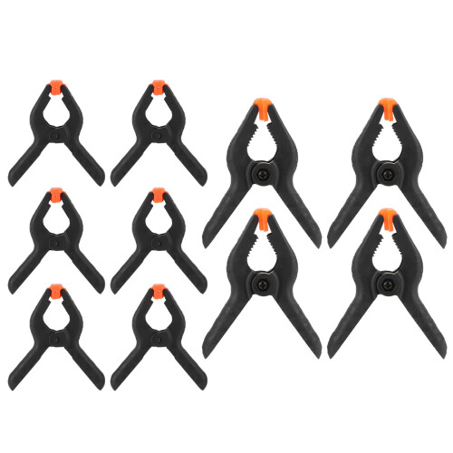 10Pcs Spring Clamps for Woodworking Plastic Clips Fixture Hand Tools 1