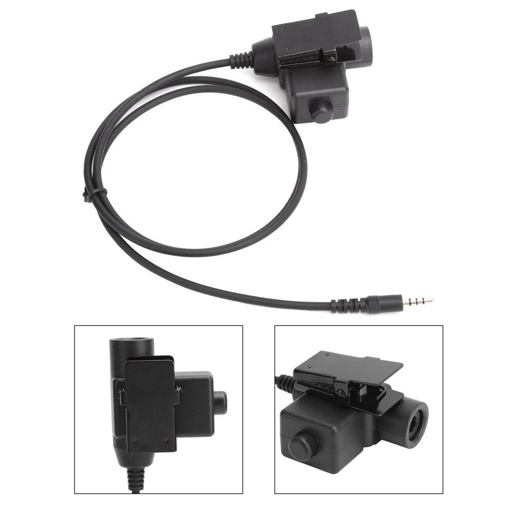U94 Ptt Cable Adapter 3.5Mm For Iphone/Samsung/Htc, 1M Black 7901359148920