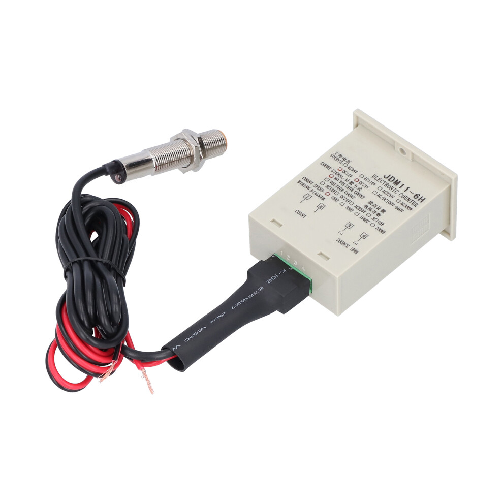 Digital Display Counter Sensor Level Contact 999999 12V Counter Jdm11-6H 6951359149046