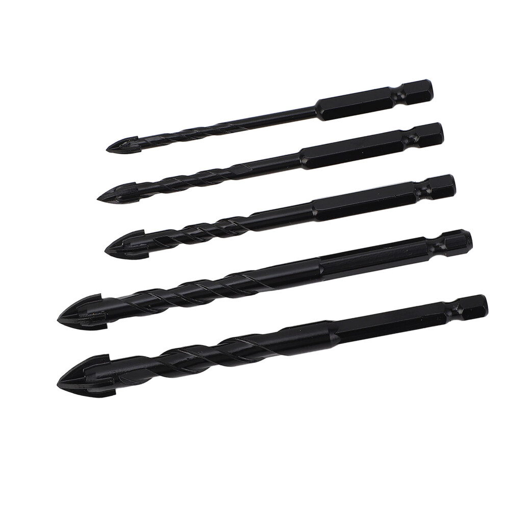 5Pcs Masonry Drill Bits Set 1/4 Inch Hex Shank Cemented Carbide 8751359149446