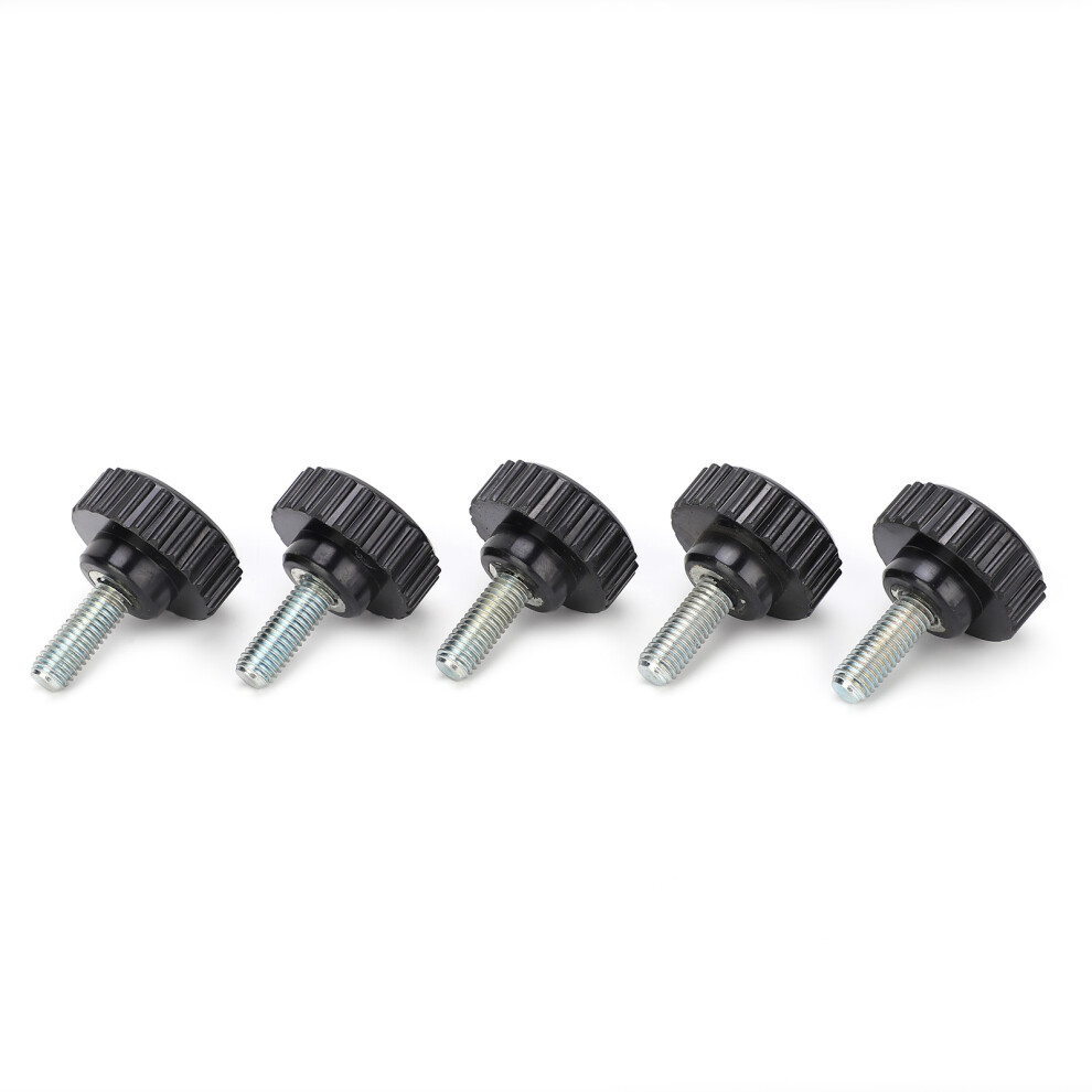 5Pcs M8x32x20 Clamping Knob Screws Handgrips Black 8101359153729