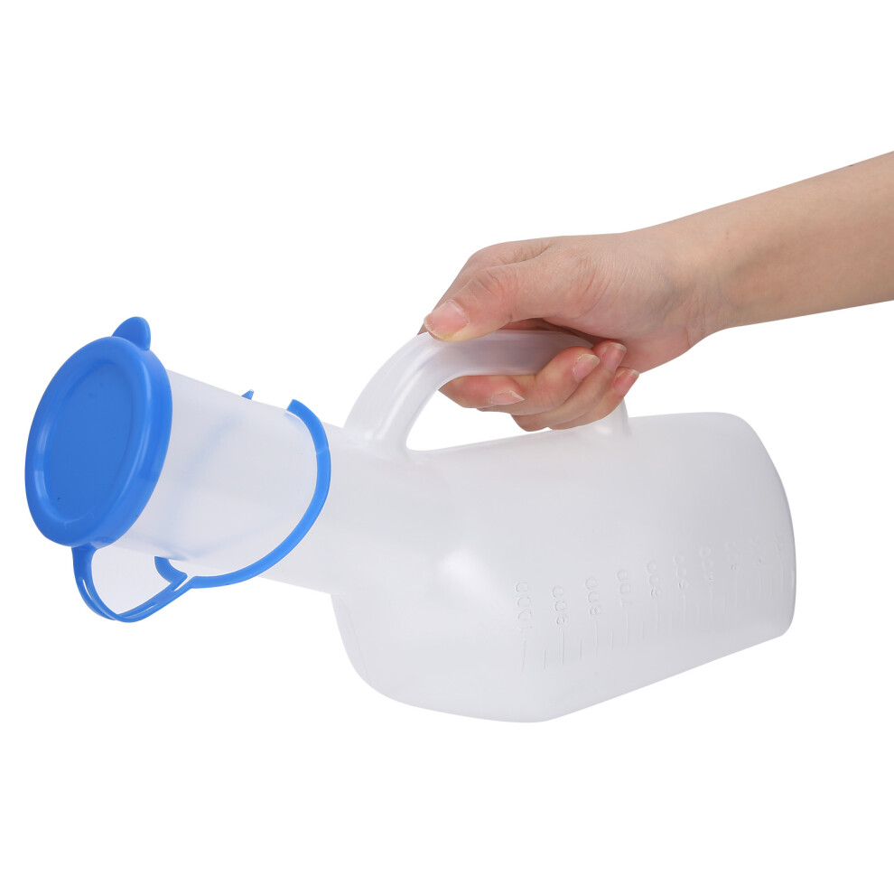 Elderly Male Bedside Urinal Bottle 1000ml Plastic Urine Collecting Device