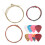 Guitar String Pack 3Pcs + 8 Celluloid Picks Colorful Guitar Playing Accessories 15
