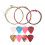 Guitar String Pack 3Pcs + 8 Celluloid Picks Colorful Guitar Playing Accessories 16