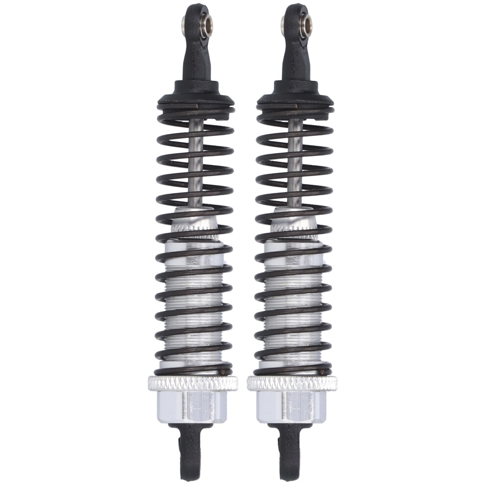 2Pcs 80Mm Aluminium Rc Shock Absorbers For Slash 2Wd Silver 3291359153838
