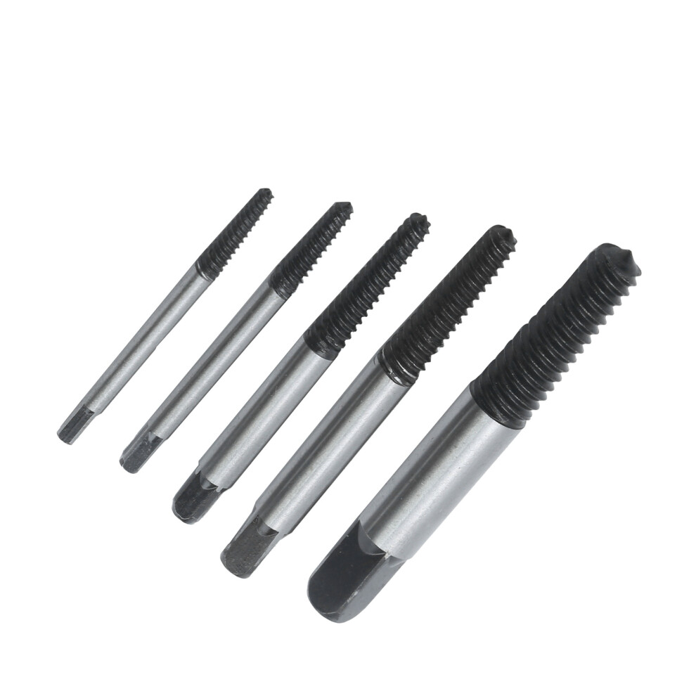 5-Piece Damaged Screw Extractor Set For Broken Bolts, Stripped Threads 5081359154786