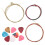 Guitar String Pack 3Pcs + 8 Celluloid Picks Colorful Guitar Playing Accessories 2