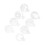 80PCS Ramadan Pattern Cake Stencils PVC 9x7cm Hollow Spray 5