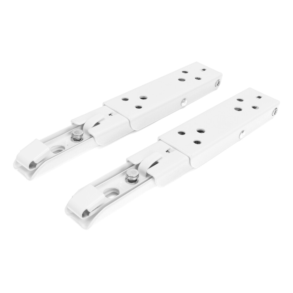 2Pcs Cold Rolled Steel Folding Shelf Brackets Â 195X30x15mm, 0.5Kg Load 8781359155901